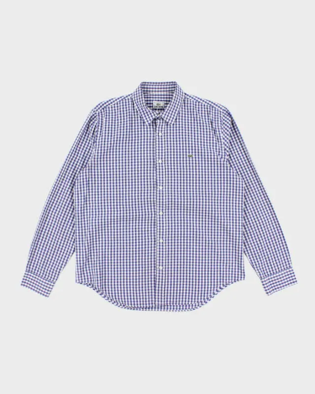Vintage Lacoste Checked Long Sleeve Oversized Shirt - XL sold by Rokit