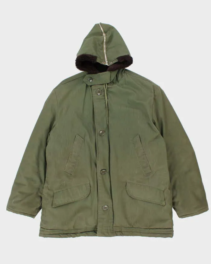 Vintage 70's Heavyweight Quilted Military Style Parka Jacket - L sold by Rokit