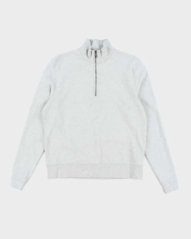 Vintage Burberry Brit Small Embroidered Logo Quarter Zip Sweatshirt - L sold by Rokit