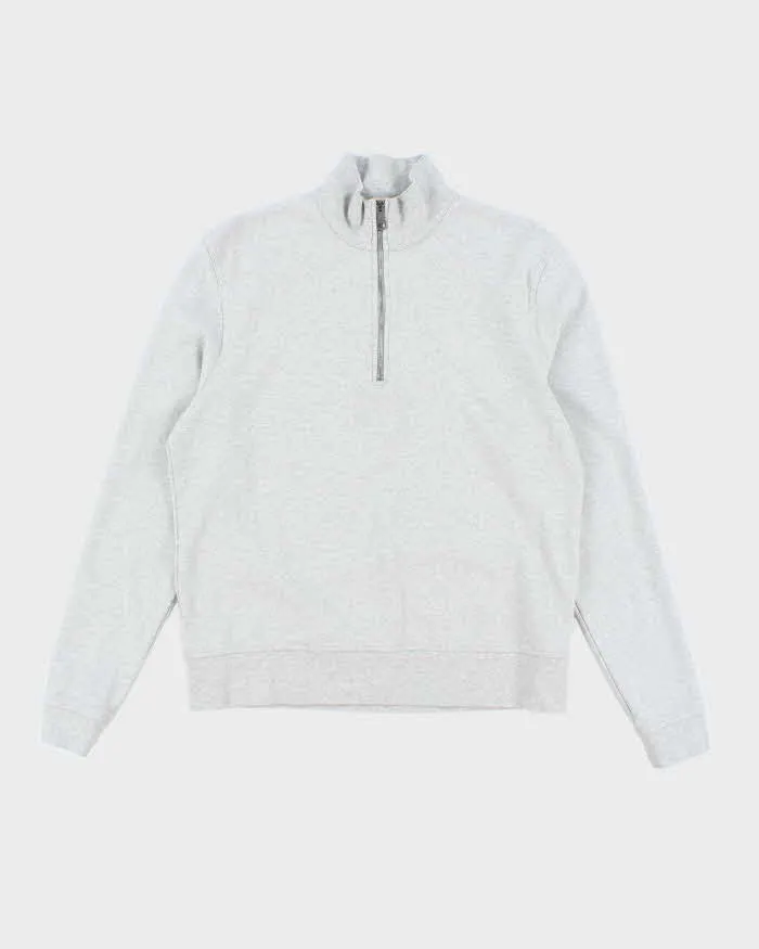Vintage Burberry Brit Small Embroidered Logo Quarter Zip Sweatshirt - L sold by Rokit