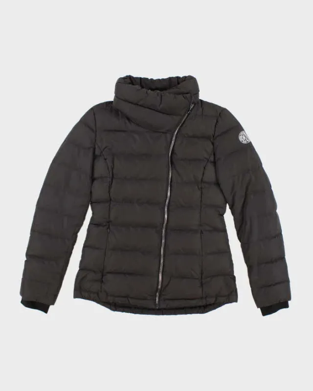 Vintage Women's Y2K DKNY Asymmetrical Zip Puffer Jacket - XS sold by Rokit