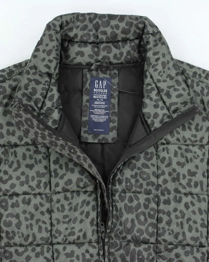 Vintage Y2k 00s Gap Leopard Print Puffer Gilet - XL sold by Rokit product image thumbnail 3