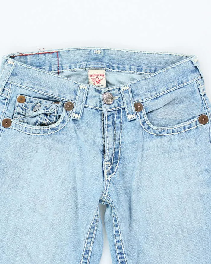 Vintage Y2K True Religion Bootcut Light Wash Jeans - W32 L28 sold by Rokit product image thumbnail 3