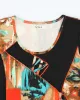 Vintage Y2k 00s Patchwork Mini Dress - M sold by Rokit