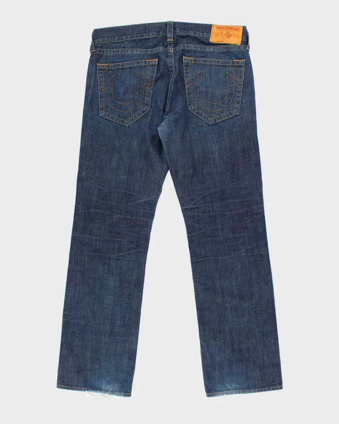 Vintage Y2K True Religion Dark Wash Baggy Jeans - W38 L35 sold by Rokit product image thumbnail 2