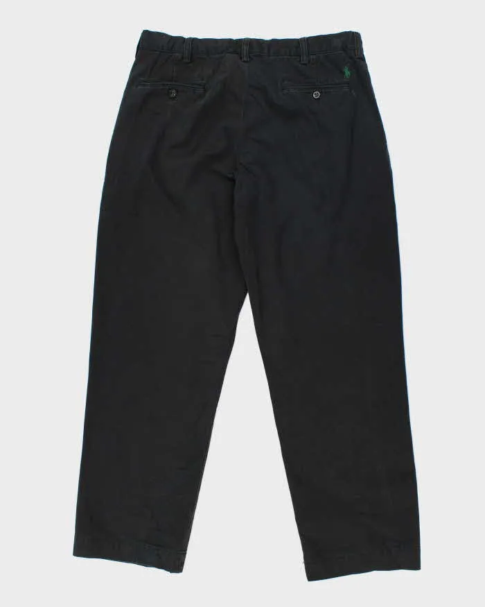 Vintage 90's Ralph Lauren Wide Leg Chino Trousers - W34 L29 sold by Rokit product image thumbnail 2