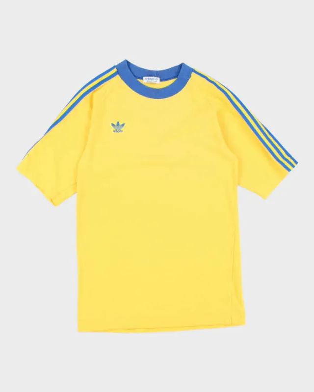 Vintage 80's Adidas Small Logo Three Striped T-Shirt - M sold by Rokit