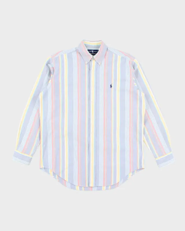 Vintage Ralph Lauren Stripe Long Sleeve Shirt - XXL sold by Rokit