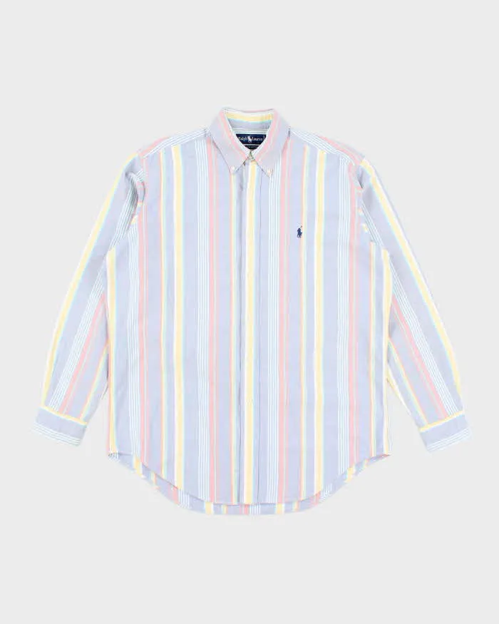 Vintage Ralph Lauren Stripe Long Sleeve Shirt - XXL sold by Rokit
