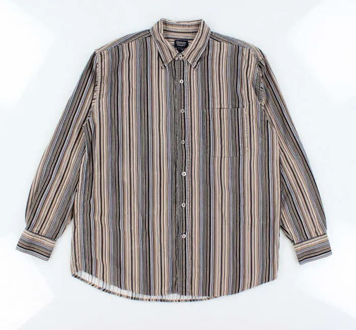 Vintage 90's Denver Hayes Oversized Corduroy Button Up Shirt - L sold by Rokit