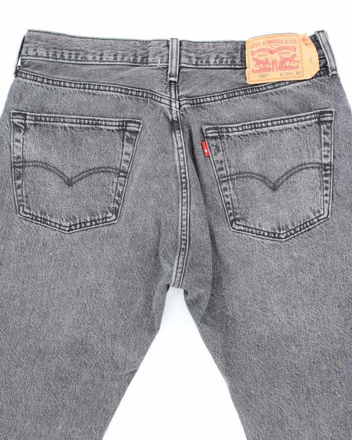Vintage 90's Levi's 501 Medium Grey Wash Denim Jeans - W32 L27 sold by Rokit product image thumbnail 4