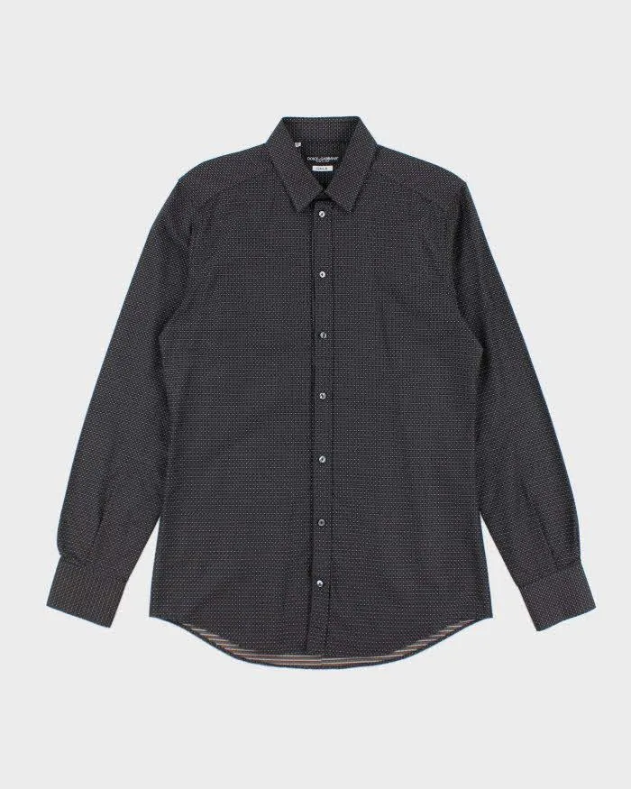 Vintage Dolce & Gabbana Gold Pattern Long Sleeve Shirt- L sold by Rokit