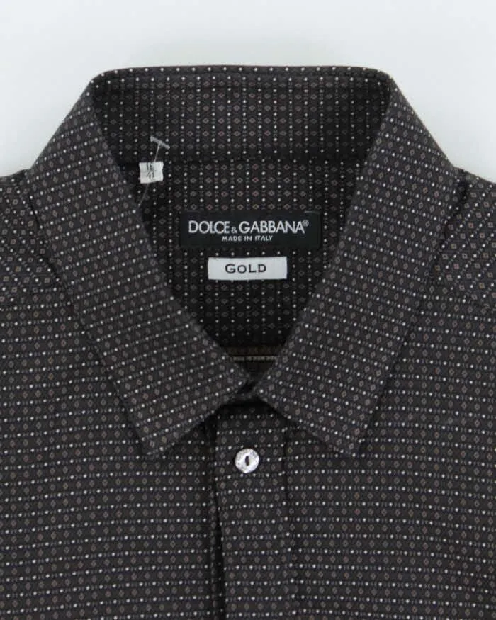 Vintage Dolce & Gabbana Gold Pattern Long Sleeve Shirt- L sold by Rokit product image thumbnail 5