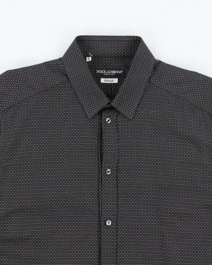 Vintage Dolce & Gabbana Gold Pattern Long Sleeve Shirt- L sold by Rokit product image thumbnail 3