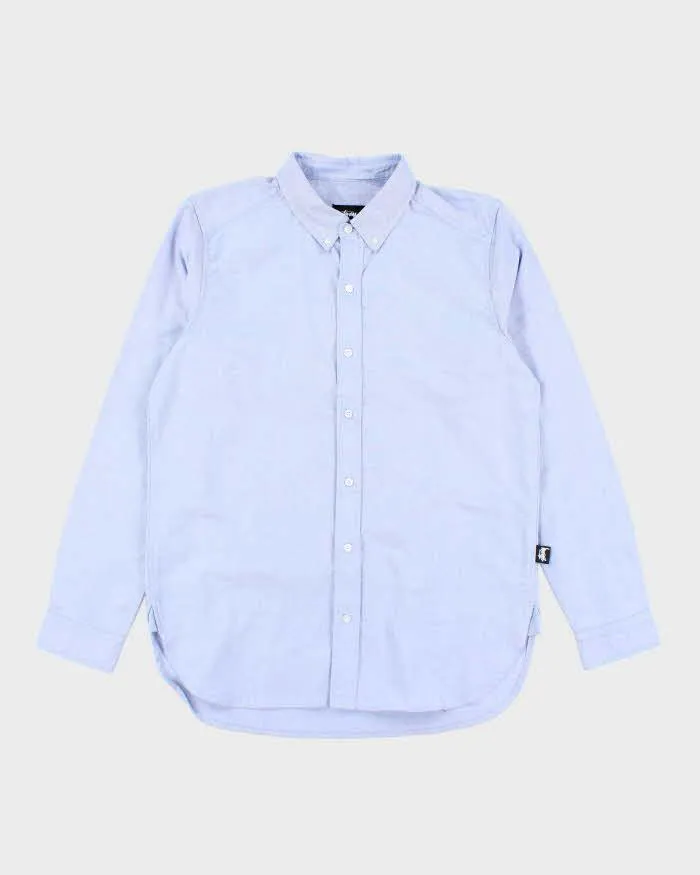 Stussy Deadstock Blue Long Sleeve Shirt - L sold by Rokit