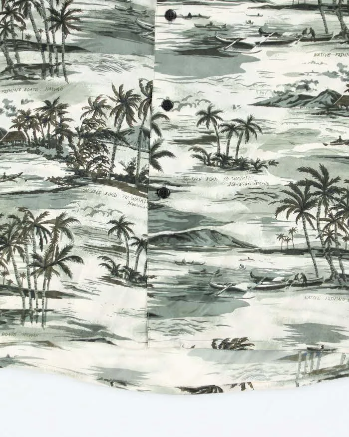 Vintage Montage Tropics Silk Hawaiian Shirt - M sold by Rokit product image thumbnail 4