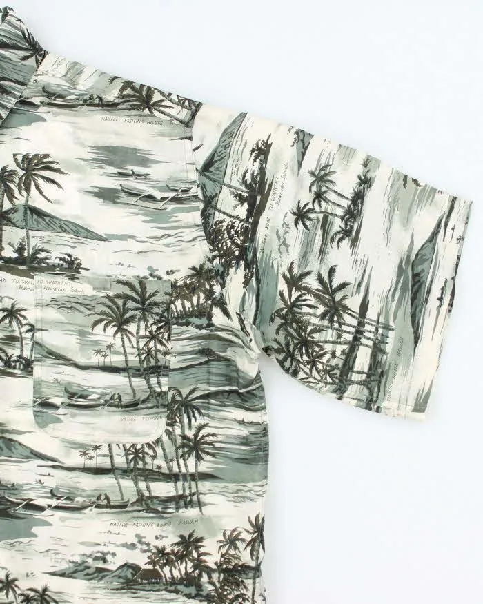 Vintage Montage Tropics Silk Hawaiian Shirt - M sold by Rokit product image thumbnail 5