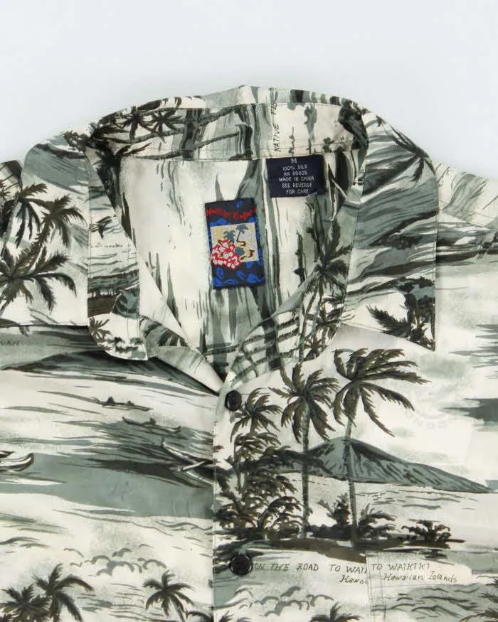 Vintage Montage Tropics Silk Hawaiian Shirt - M sold by Rokit product image thumbnail 3
