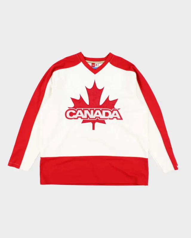 Vintage 90's Canadian International Olympic Hockey Jersey - XL sold by Rokit