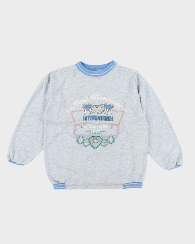 Vintage 90's Sports Graphic Ringer Style Sweatshirt - M sold by Rokit