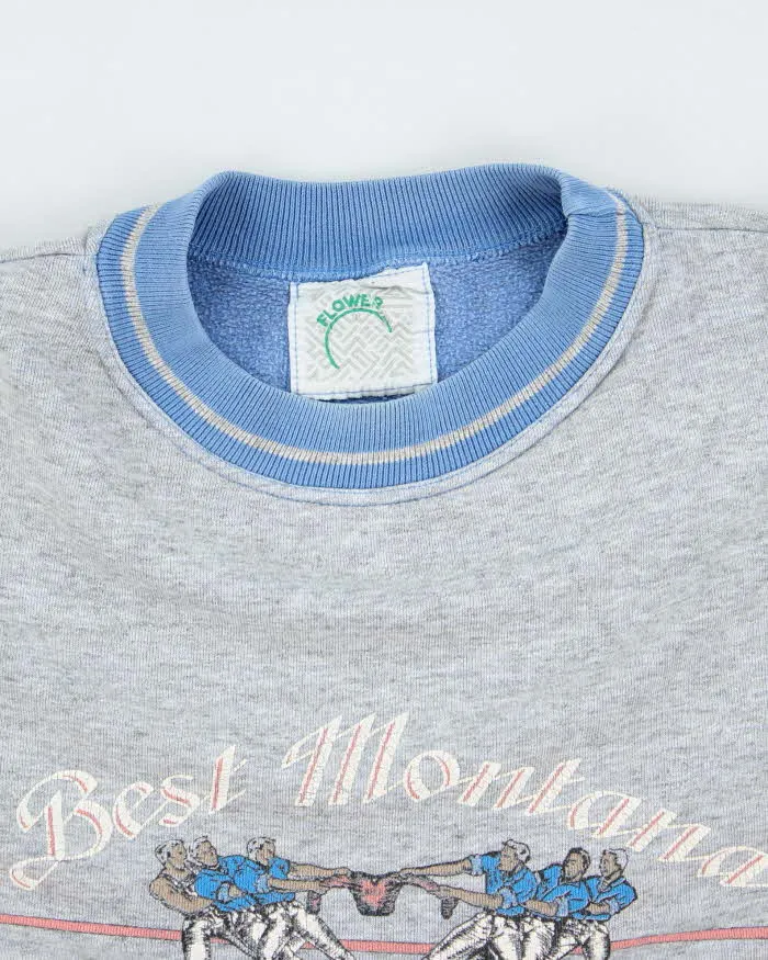 Vintage 90's Sports Graphic Ringer Style Sweatshirt - M sold by Rokit product image thumbnail 3