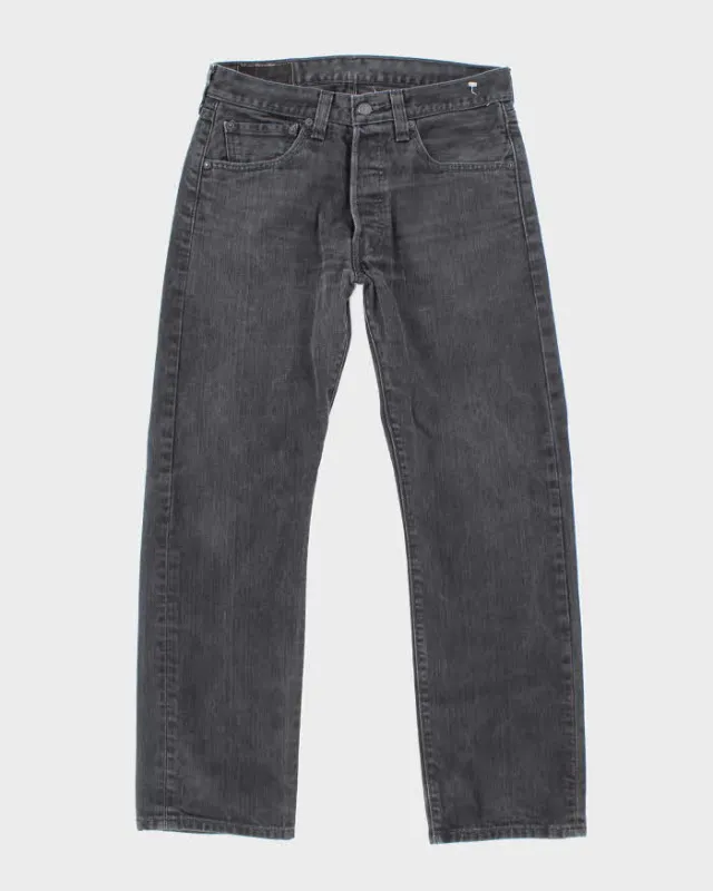 Vintage 90's Levi's 501 Dark Grey Wash Denim Jeans - W30 L27 sold by Rokit