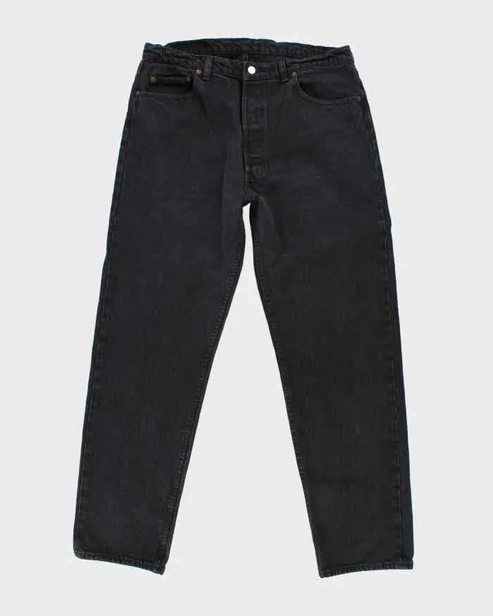 Vintage 90's Levi's 501 Dark Grey Wash Denim Jeans - W34 L30 sold by Rokit