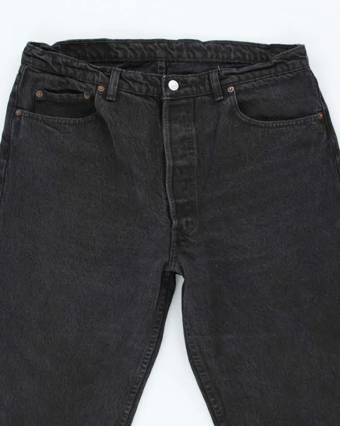 Vintage 90's Levi's 501 Dark Grey Wash Denim Jeans - W34 L30 sold by Rokit product image thumbnail 3