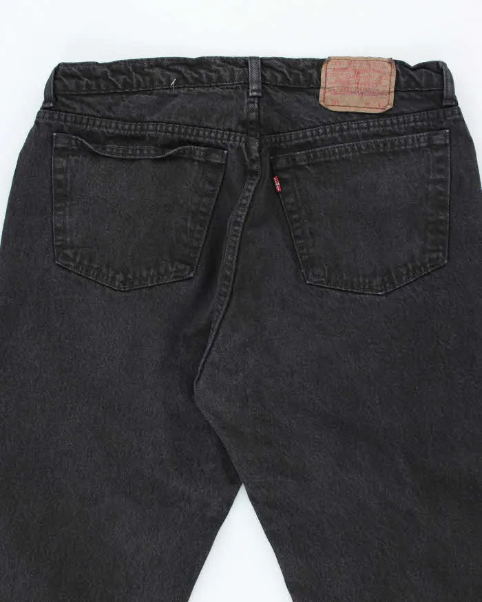 Vintage 90's Levi's 501 Dark Grey Wash Denim Jeans - W34 L30 sold by Rokit product image thumbnail 4