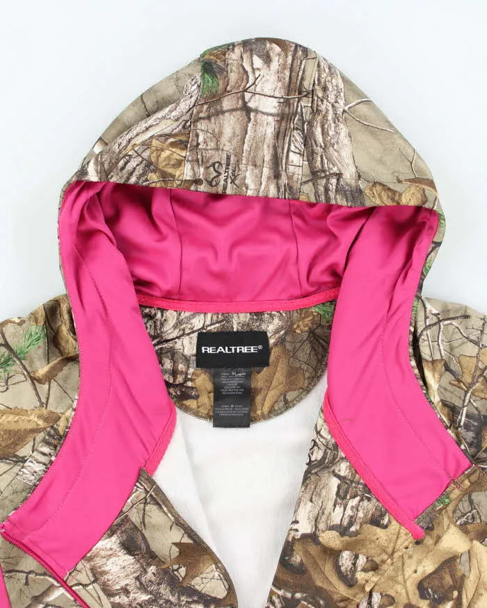 Vintage Women's Y2K Real Tree Camouflage Assyemtrical Zip Up Hoodie - M sold by Rokit product image thumbnail 3