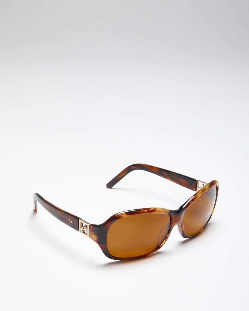 Vintage Y2K Elizabeth Arden Tortoise Shell Framed Gemmed Sunglasses sold by Rokit