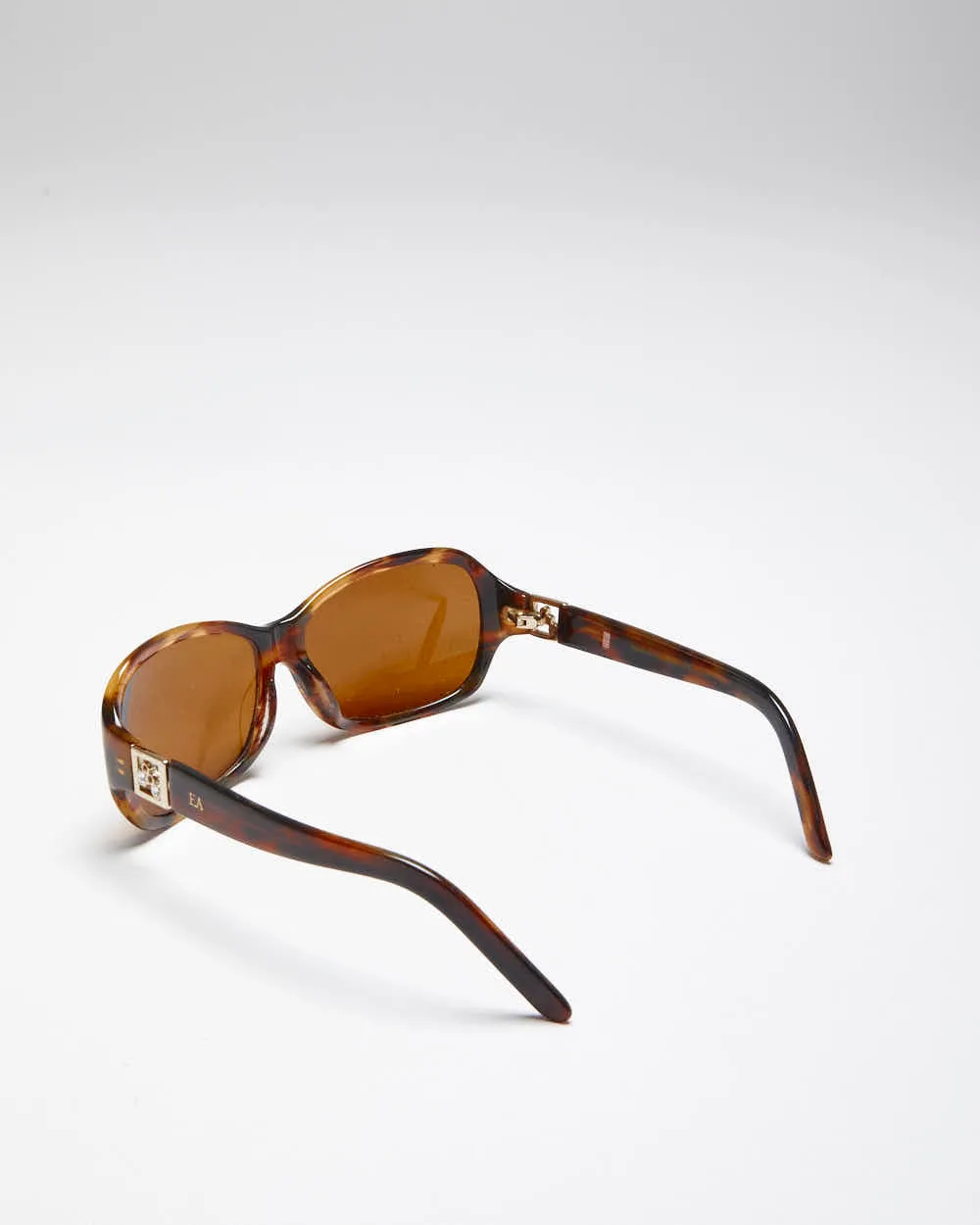 Vintage Y2K Elizabeth Arden Tortoise Shell Framed Gemmed Sunglasses sold by Rokit product image thumbnail 2