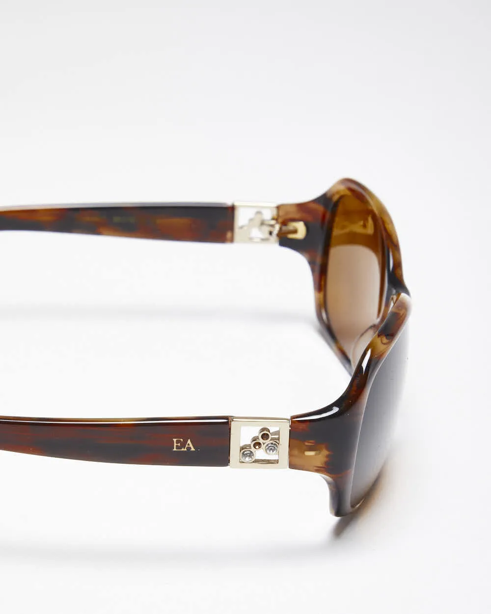 Vintage Y2K Elizabeth Arden Tortoise Shell Framed Gemmed Sunglasses sold by Rokit product image thumbnail 3