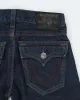 Vintage Y2K True Religion Dark Raw Wash Straight Leg Jeans - W34 L33 sold by Rokit