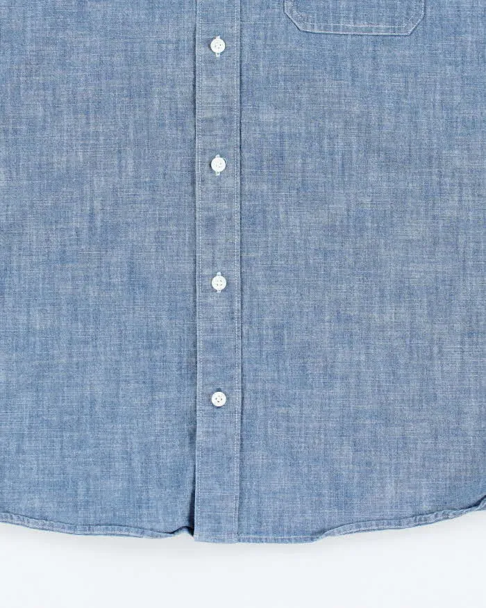 Vintage L.L. Bean Short Sleeve Medium Wash Denim Shirt - L sold by Rokit product image thumbnail 4