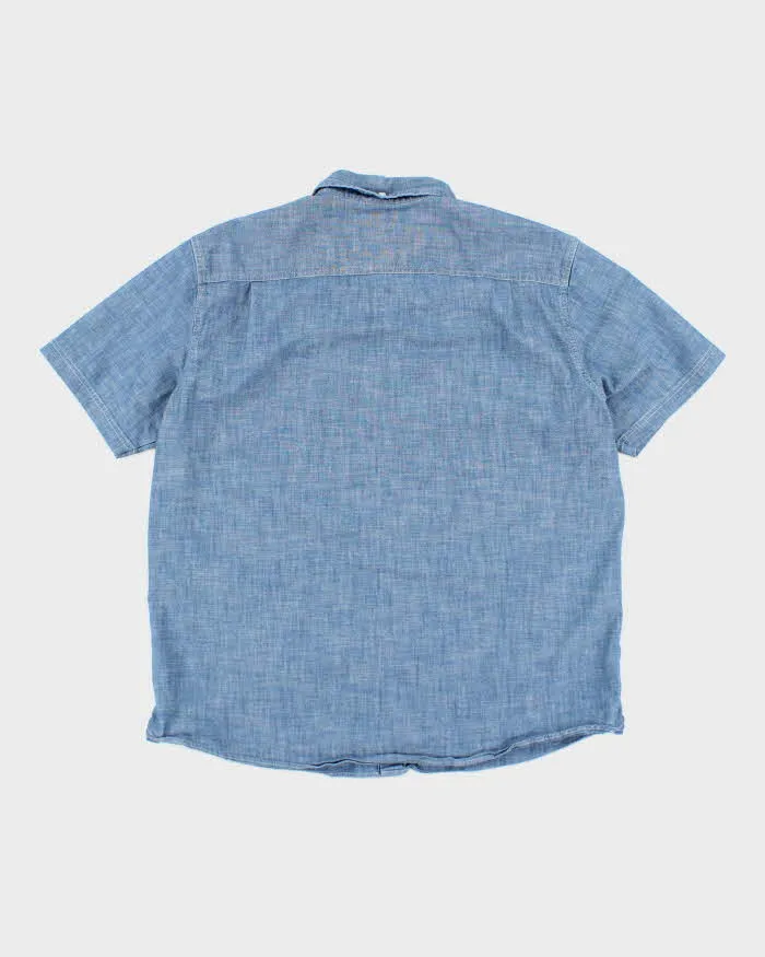 Vintage L.L. Bean Short Sleeve Medium Wash Denim Shirt - L sold by Rokit product image thumbnail 2