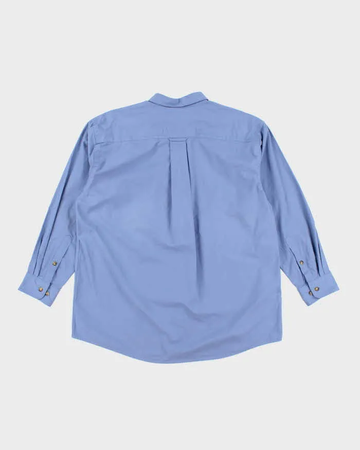 Vintage Orvis Plain Blue Long Sleeve Shirt - XL sold by Rokit product image thumbnail 2