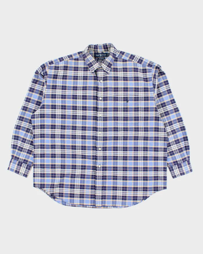 Vintage Y2K Ralph Lauren Heavyweight Button Up Flannel Shirt - XL sold by Rokit
