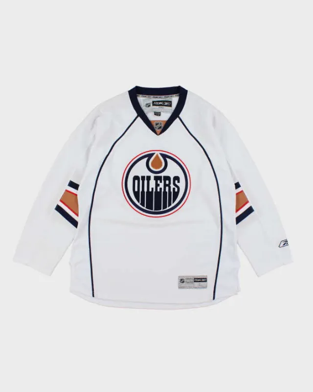 Vintage 2000's Edmonton Oilers Oversized NHL Hockey Jersey - L sold by Rokit