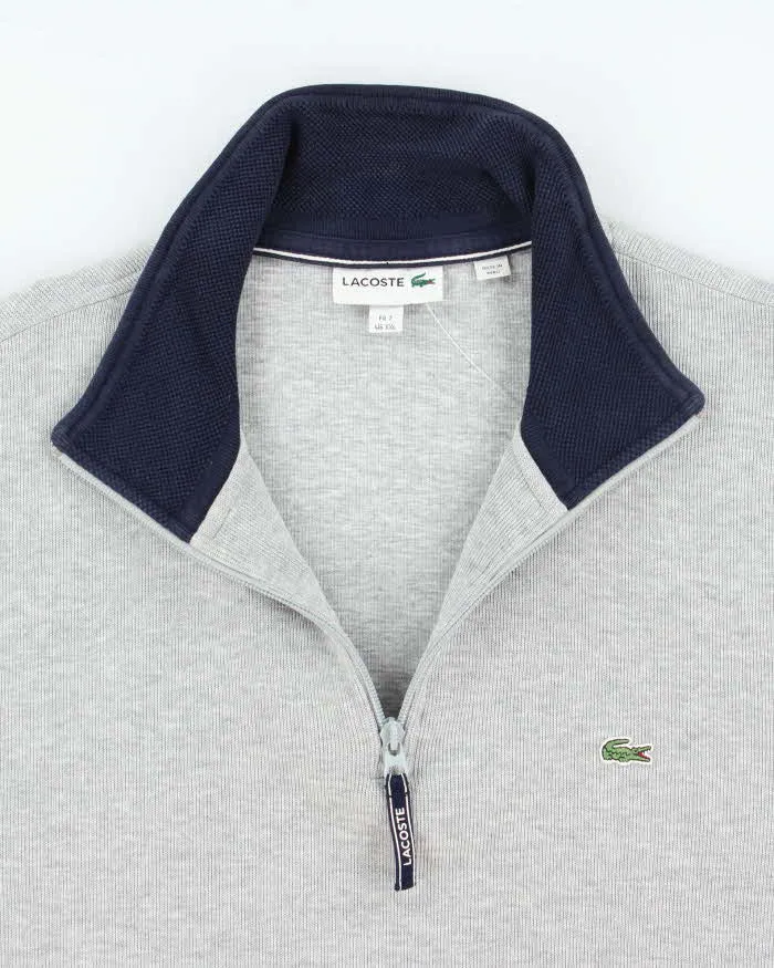 Vintage Y2K Lacoste Quarter Zip Sweatshirt - XXL sold by Rokit product image thumbnail 3