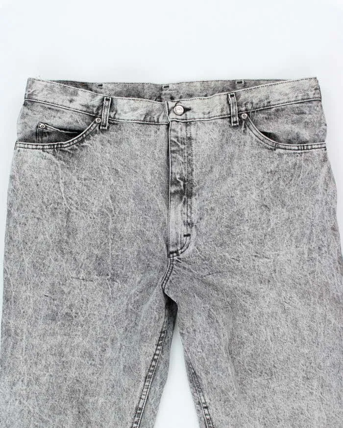 Vintage Lee Grey Acid Wash Relaxed Fit Jeans - W38 L26 sold by Rokit product image thumbnail 3