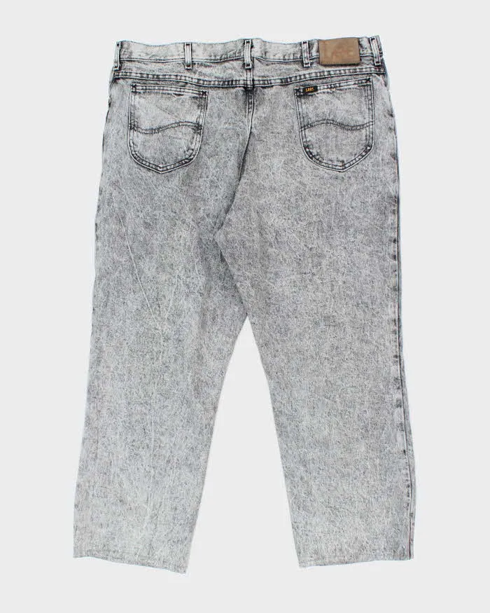 Vintage Lee Grey Acid Wash Relaxed Fit Jeans - W38 L26 sold by Rokit product image thumbnail 2