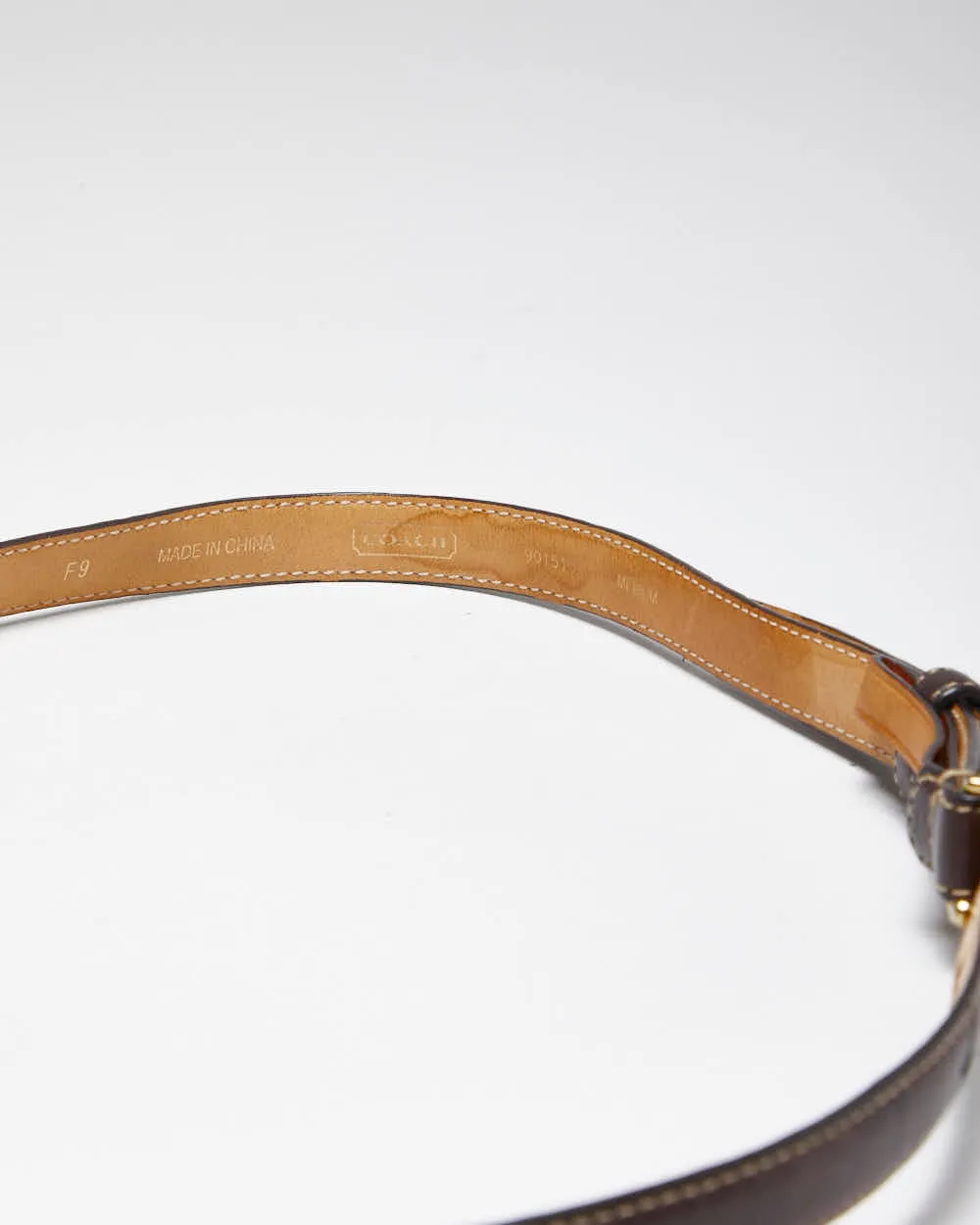 Vintage Y2k 00s Coach Skinny Leather Belt - W33-W37 sold by Rokit product image thumbnail 4