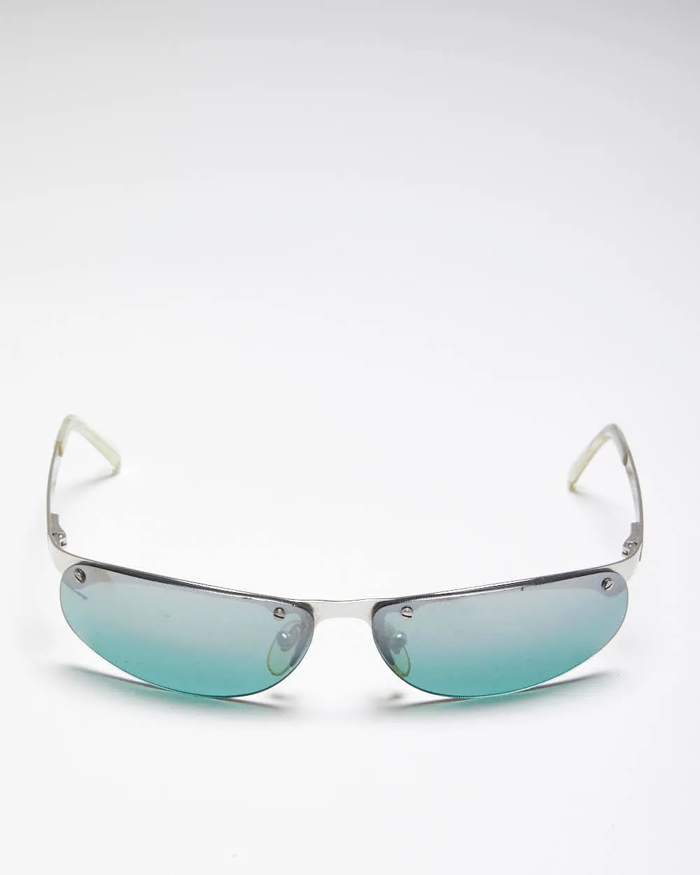 Vintage Moschino Small Frame Blue Lenses Sunglasses sold by Rokit product image thumbnail 4