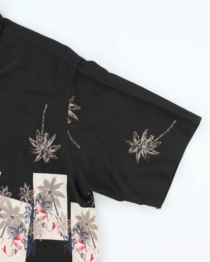 Vintage Patterned Black Hawaiian Shirt - M sold by Rokit product image thumbnail 4