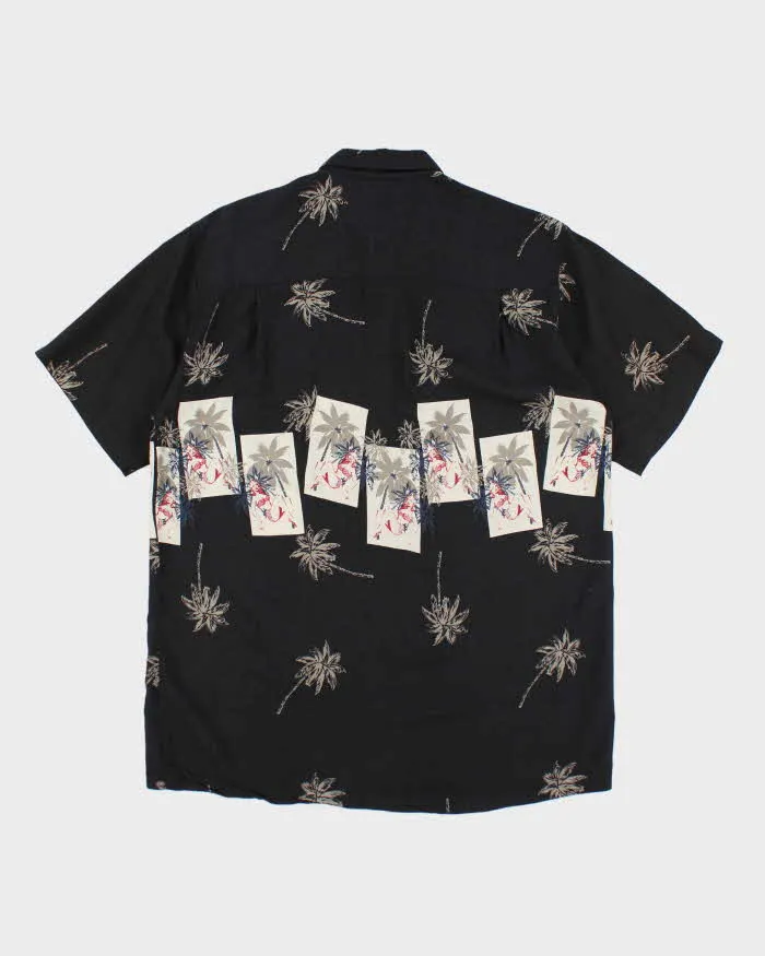 Vintage Patterned Black Hawaiian Shirt - M sold by Rokit product image thumbnail 2
