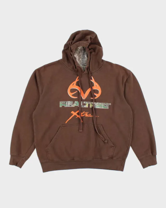 Vintage Y2K Real Tree Extra Spell Out Hoodie - M sold by Rokit