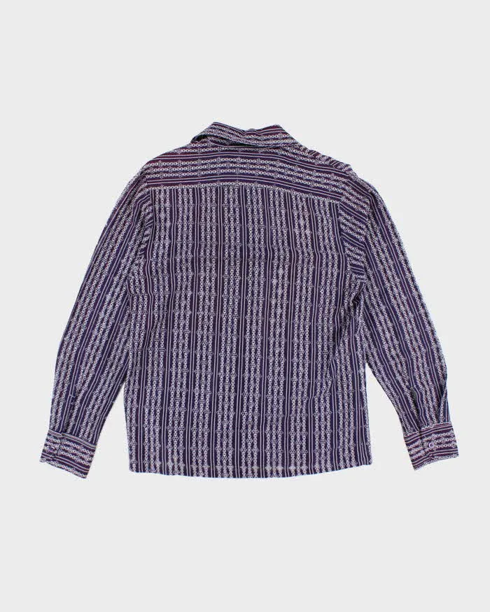 Vintage 80s Rendale Mesh Purple Shirt - L sold by Rokit product image thumbnail 2