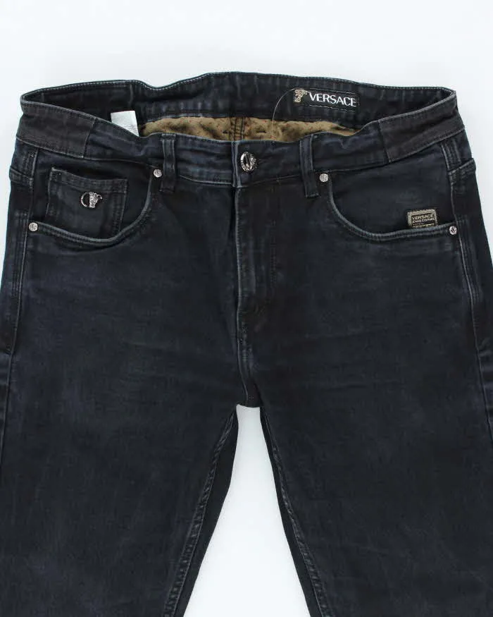 Vintage Y2K Versace Black Wash Slim Fit Jeans - W33 L26 sold by Rokit product image thumbnail 3