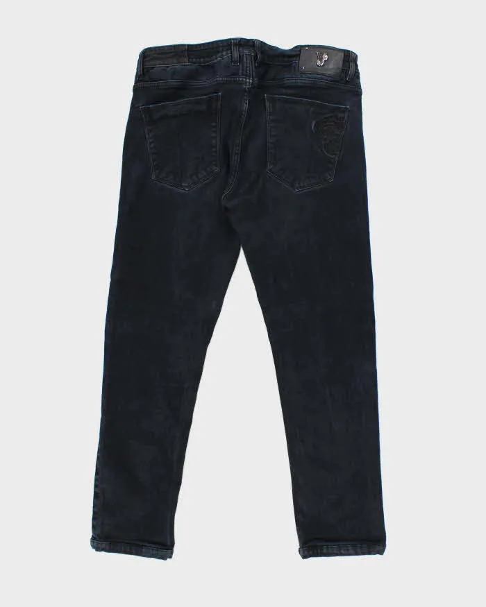 Vintage Y2K Versace Black Wash Slim Fit Jeans - W33 L26 sold by Rokit product image thumbnail 2